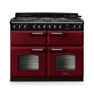Rangemaster Classic Deluxe 110cm BC Dual Fuel Bordeaux/Chrome