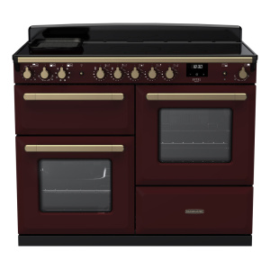 Rangemaster Estel Deluxe 110cm Induction Bordeaux/Antique Brass