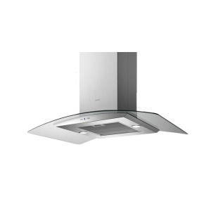 Elica PRF0150290 cooker hood Island Stainless steel, Transparent 600 m³/h