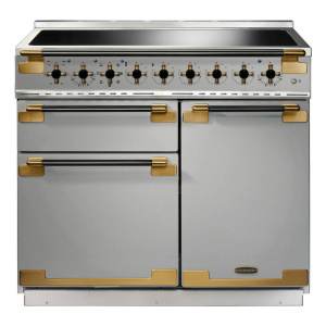 Rangemaster ELS100EISS/BE cooker Range cooker Electric Zone induction hob Black, Brass