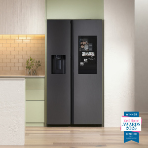 Samsung Family Hub SpaceMax™ RS90F66BEFEU 614L Smart American Fridge Freezer, Black