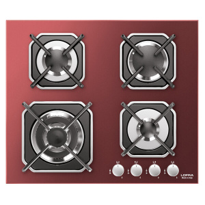 Lofra HGR6G0 Red Built-in 60 cm Gas 4 zone(s)