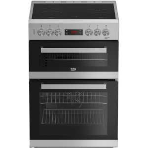 Beko EDC634S 60cm Double Oven Electric Cooker