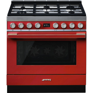 Smeg Portofino Cooker CPF9GPR Red