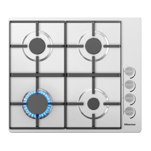 Hisense GM642XHS hob Stainless steel Built-in 60 cm Gas 4 zone(s)