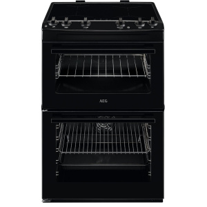 AEG CIX6500ABB cooker Freestanding cooker Electric Zone induction hob Black