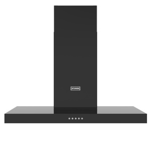 Stoves 444411644 cooker hood Wall-mounted Black 590 m³/h