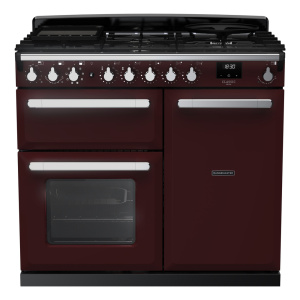 Rangemaster Estel Deluxe 100cm Dual Fuel Bordeaux/Chrome