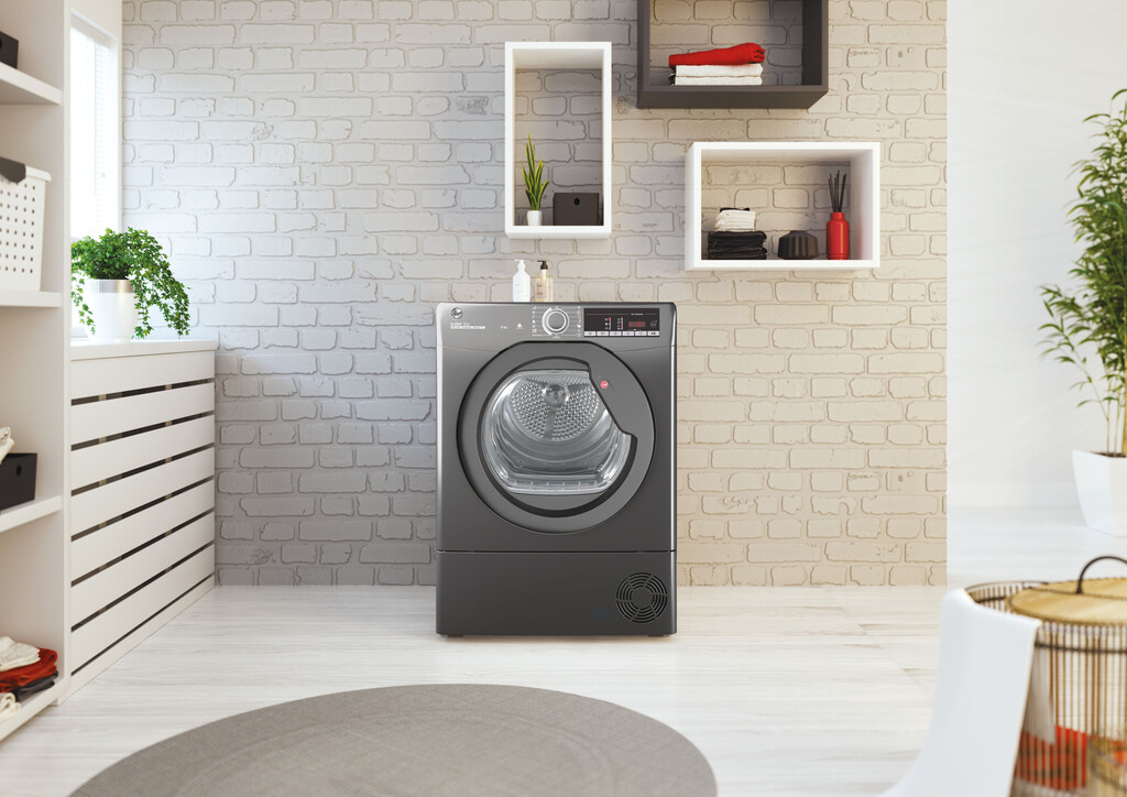 Hoover HLE C8TRGR-80 tumble dryer Freestanding Front-load 8 kg Anthracite - Image 4