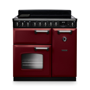 Rangemaster Classic Deluxe 90cm Induction Bordeaux/Chrome