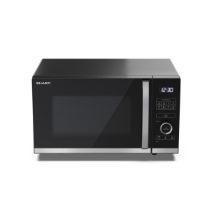 Sharp Home Appliances YC-QS254AU-B microwave Black, Stainless steel Solo microwave Countertop 25 L 900 W