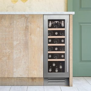 Caple Wi3125 Compressor wine cooler Undercounter Stainless steel 19 bottle(s)