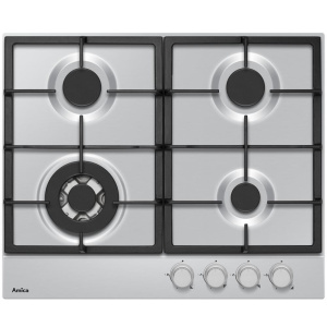 Amica AHG6200SS hob Stainless steel Built-in 60 cm Gas 4 zone(s)