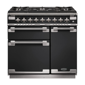 Rangemaster Elise 90 Dual Fuel Range cooker Electric Gas Black