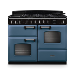 Rangemaster Classic Deluxe 110cm OC Dual Fuel Stone Blue/Chrome