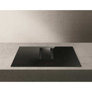 Elica NT-ALPHA-BA hob Black Built-in 78 cm Zone induction hob 4 zone(s) Built-in hood