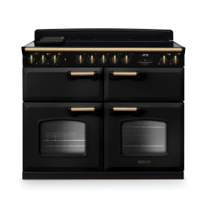 Rangemaster Classic Deluxe 110cm BC Induction Charcoal Black/Antique Brass