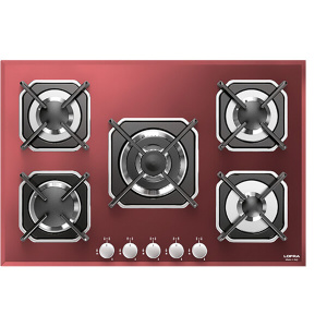 Lofra HGR7E0 Red Built-in 75 cm Gas 5 zone(s)