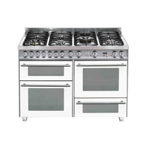 Lofra PBP126SMFET+DMFT/2AEO Range cooker Electric Gas Pearl, Stainless steel, White