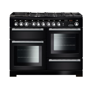 Rangemaster Encore Deluxe 110 Dual Fuel Range cooker Electric Combi Black