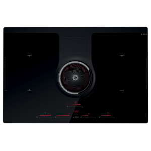 Elica NT-ONE-RC NIKOLATESLA BL/F/83 Black Built-in 83 cm Zone induction hob 4 zone(s) Built-in hood