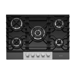 Caple C787G hob Black Built-in 70 cm Gas 5 zone(s)