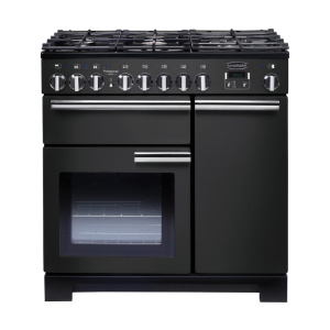 Rangemaster Professional Deluxe 90 Range cooker Electric Gas Black