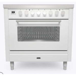 Ilve PI096WE3WH cooker Range cooker Electric Zone induction hob White