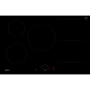 Neff T58PHW1L0 hob Black Built-in 80 cm Zone induction hob 5 zone(s)