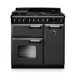 Rangemaster Classic Deluxe 90cm Dual Fuel Slate/Chrome