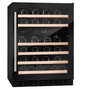 CDA CFWC604BL wine cooler Compressor wine cooler Undercounter Black 46 bottle(s)