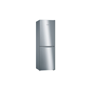 Bosch Serie 2 KGN34NLEAG fridge-freezer Freestanding 300 L Grey, Stainless steel