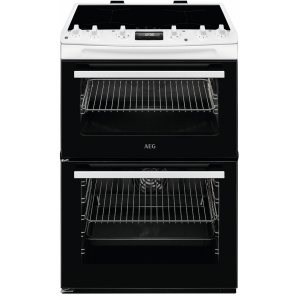 AEG CIX6540ACW cooker Freestanding cooker Electric Zone induction hob White