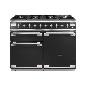 Rangemaster Elise 110 Dual Fuel Range cooker Electric Gas Black, Nickel