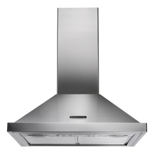 Rangemaster 60cm Chimney Hood Stainless Steel / Chrome & Badge