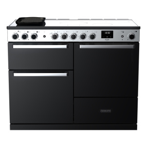 Rangemaster Edge Deluxe 110cm Induction Black Glass/Chrome