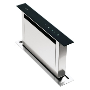 Caple DD606BK cooker hood Downdraft Black, Stainless steel