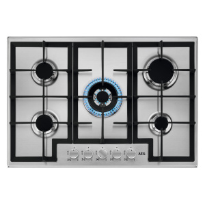 AEG HGX75400SM 949631030 hob Stainless steel Built-in 75 cm Gas 5 zone(s)