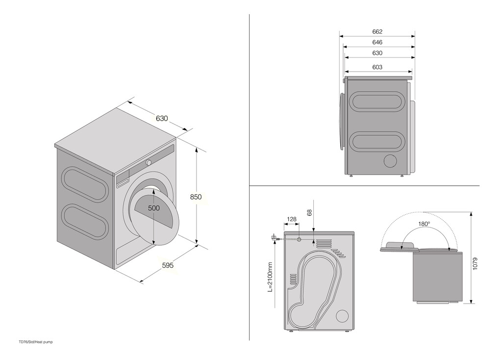 Asko Classic T108HW.UK tumble dryer Freestanding Front-load 8 kg White - Image 20