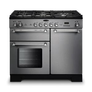 Rangemaster KCH100DFFSS Range cooker Electric Gas Black, Stainless steel