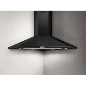 Elica PRF0127462A cooker hood Wall-mounted Black 625 m³/h
