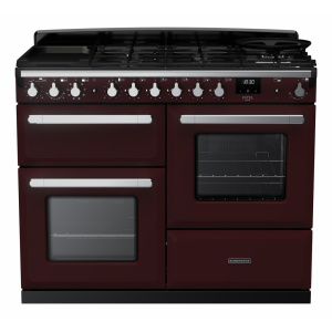 Rangemaster Estel Deluxe 110cm Dual Fuel Bordeaux/Chrome