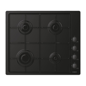 Candy Idea CHW6LBB hob Black Built-in 60 cm Gas 4 zone(s)