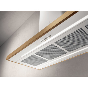 Elica PRF0148081 cooker hood Island White, Wood 757 m³/h