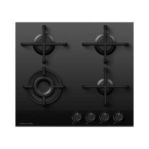 Fisher & Paykel CG604DNGGB4 hob Black Built-in 60 cm Gas 4 zone(s)