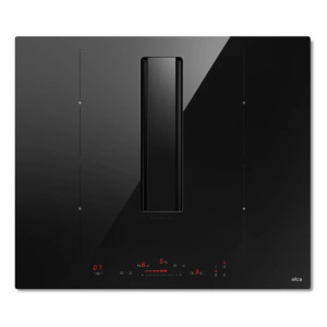 Elica NikolaTesla Alpha B BL/A/60 Black Built-in 60 cm Zone induction hob 4 zone(s) Built-in hood