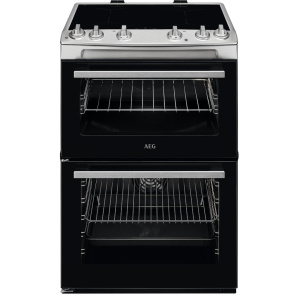AEG CIX6500ABM cooker Freestanding cooker Electric Zone induction hob Stainless steel