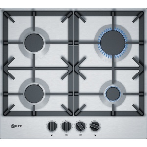 Neff T26DS49N0 hob Stainless steel Built-in 60 cm Gas 4 zone(s)