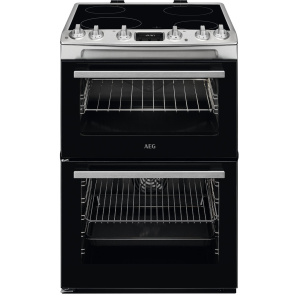 AEG CCX6540ACM cooker Freestanding cooker Electric Ceramic hob Stainless steel