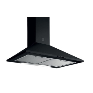 Elica PRF0151543 cooker hood Wall-mounted Black 395 m³/h